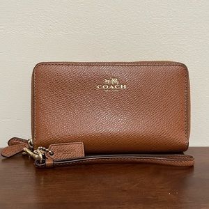 COACH Double Zip Wristlet